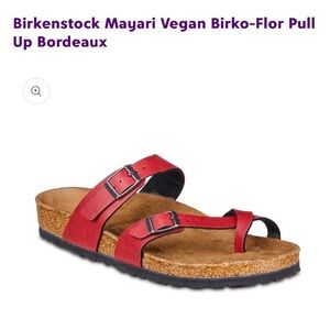 NWOB Birkenstock Mayari Pull Up Bordeaux Vegan 37/6